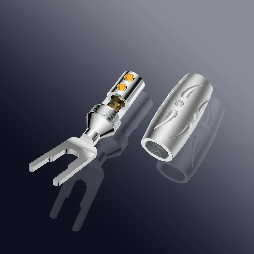 Viborg VS701R Чистая медь с родиевым покрытием Лопаточный разъем для динамика Штекер