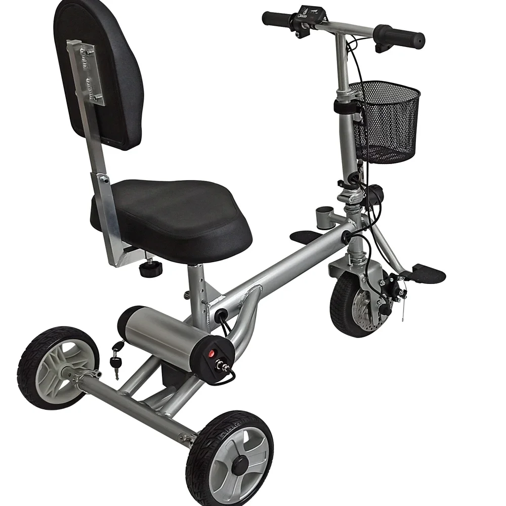 18 кг легкий сверхмощный 3-х колесный складной мобильный электрический скутер для