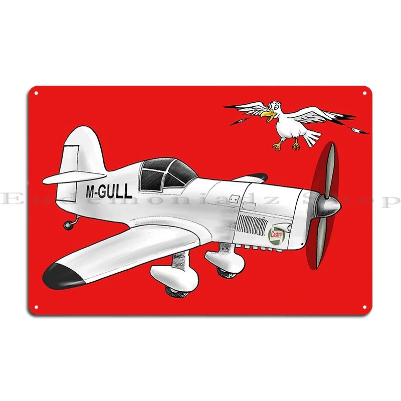 Percival Mew Gull мультфильм искусство металлический знак таблички для кинотеатра