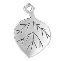 25pcslot simple vintage leaf zinc alloy charms pendants leaf veins pendant fit diy bracelet necklace jewelry making accessories