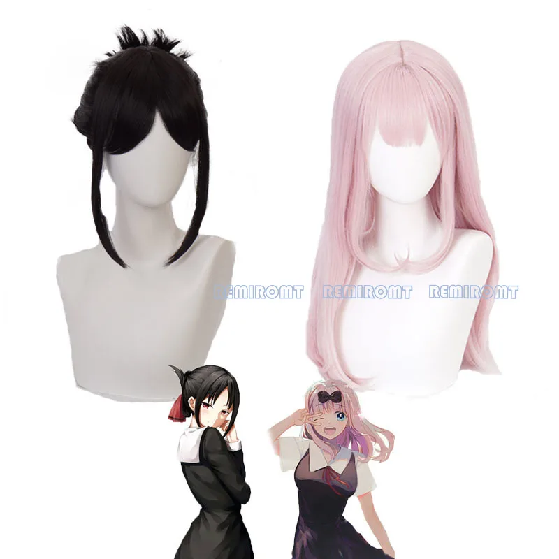 Парик для косплея из аниме Кагуя-сама: Love Is War платья Shinomiya Kaguya Fujiwara Чулки с бантом