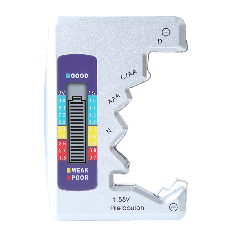 

Battery Tester Battery Level Tester Dry Cell Battery No.7 No.5 No.7 No.5 Digital Display Voltage Display