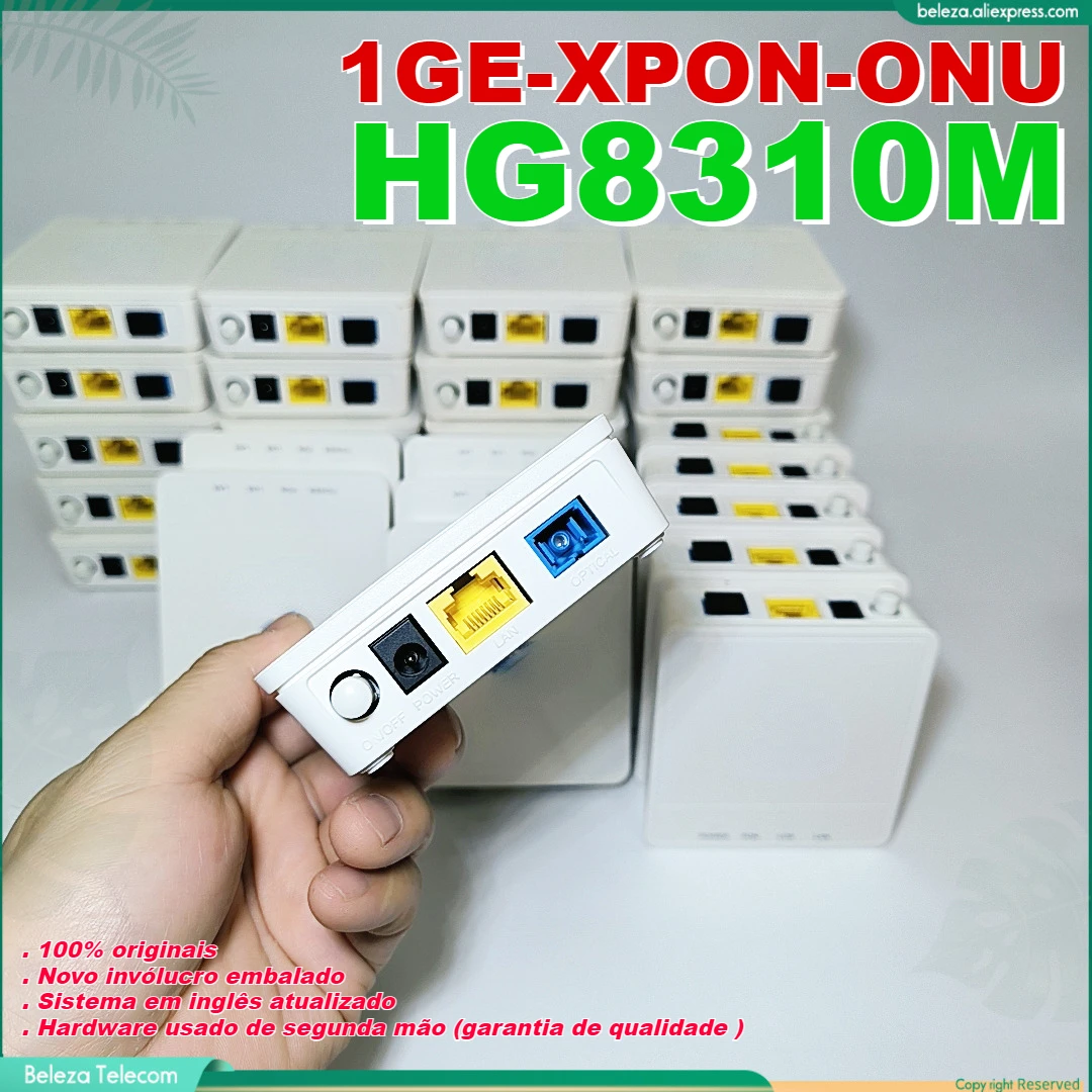 Kup 9 Sztuk/18 Sztuk 100% Oryginalny HG8310M 1GE-XPON ONU Most GXPON GE ONT Nowa Obudowa Refurnished X1Lan FTTH Używane Urządzenie Modemowe