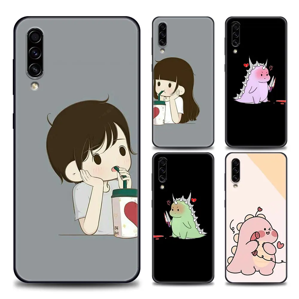 

Phone Case for Samsung Galaxy A10 A20 A30 A40 A50 A60 A70 A90 Note 8 9 10 20 Ultra 5G Soft TPU Case Cute Couple Cartoon
