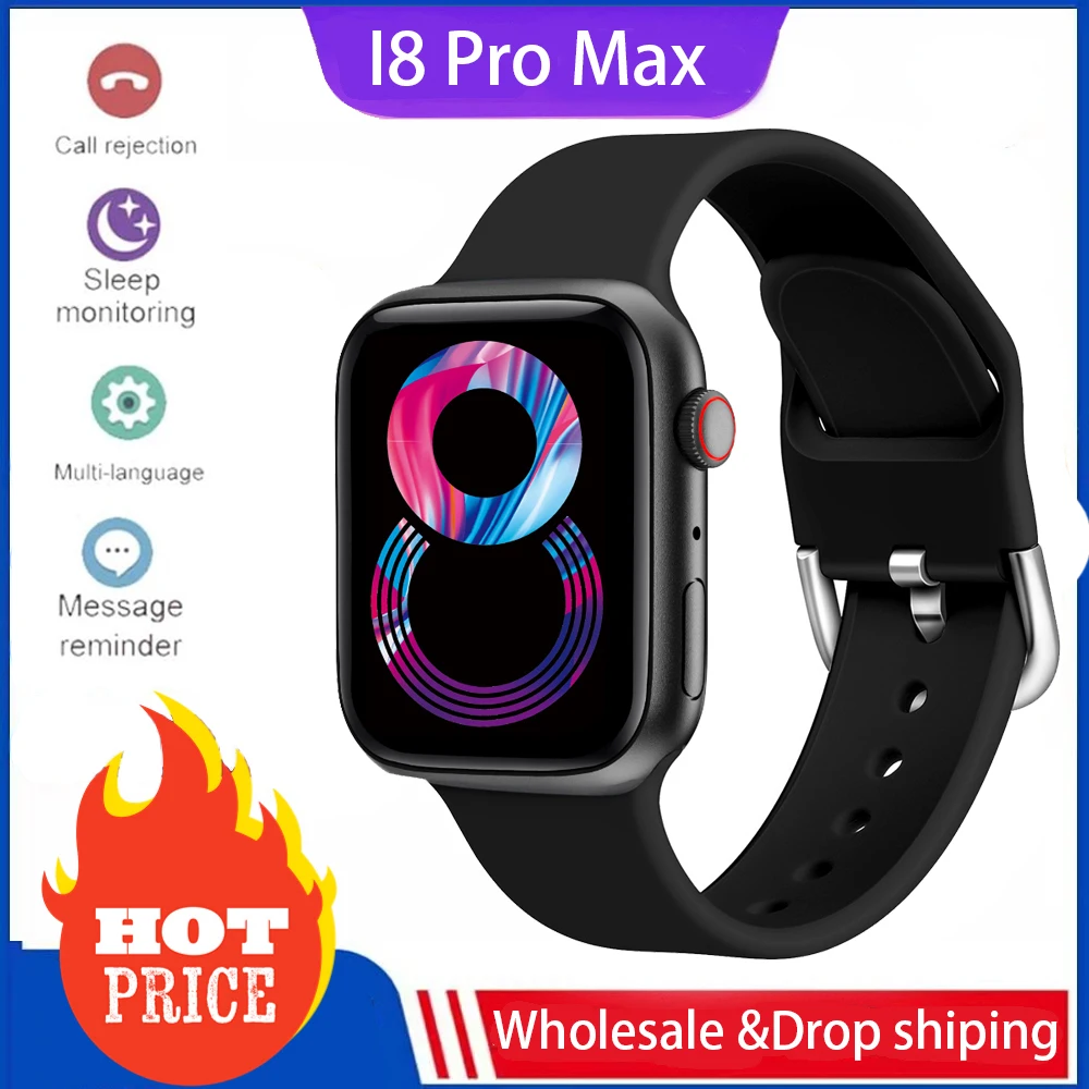 

Оригинальные Смарт-часы i8 Pro Max Series 8 с пользовательским циферблатом для мужчин и женщин с пульсометром спортивные Смарт-часы IWO14 Plus W27 X8 T900 XS8 I7