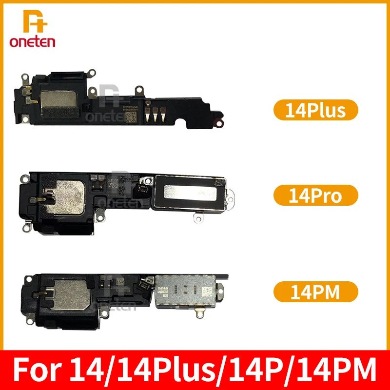 

Тестовый нижний громкий динамик ONETEN 100% для iPhone 14 Plus Pro MAX, звуковой динамик для телефона, звуковой сигнал, кольцо, гибкий кабель, сменные детали