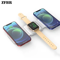 15w 3 in1 wireless chargers for iphone 11 12 13 seris magnetic fast charging for iwatch 7 6 5 4 3 for airopods samsung s10 s20