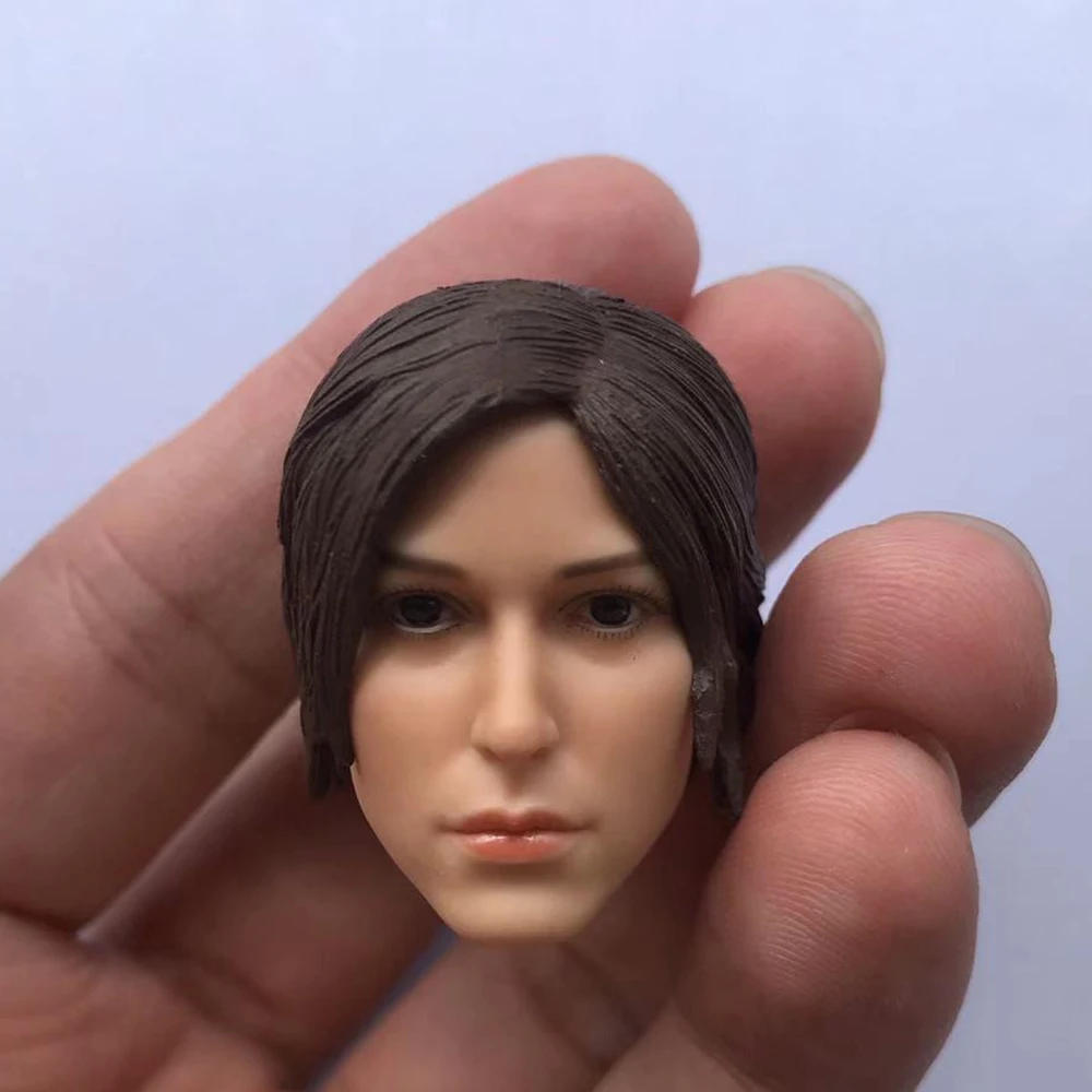 1/6 Tomb Raider Lara Croft Female Head Sculpt Model for 12'' Action Figure