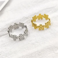 new stainless steel silver color star geometric ring female simple unique design fashion women wedding adjustable jewelry gift