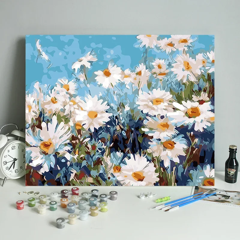 

2084041 Digital oil painting hand-colored digital painting hanging painting plant landscape beautiful decorative painting