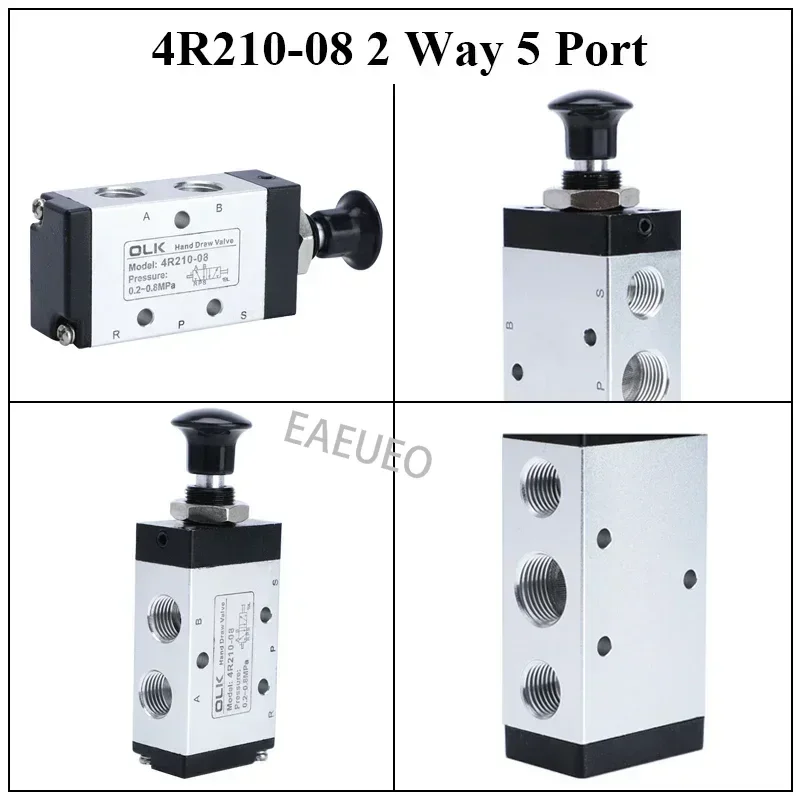 3R210-08 4R210-08 2-сторонний 3-портовый 5-позиционный пневматический переключатель
