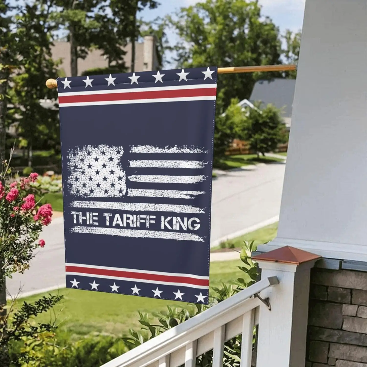 Фото Флаг для сада The Tariff King 12x18, двусторонний, для наружного декора дома, без подставки, DS04 LLO LLX №5