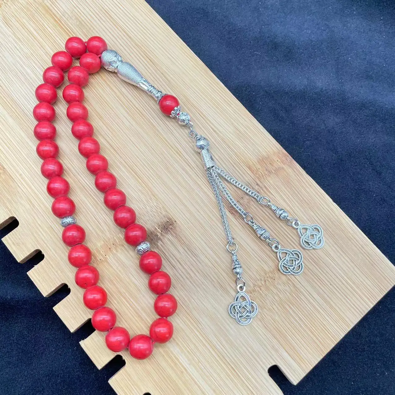 Бусины в виде мусульманских розаров 10 мм 33 дюйма