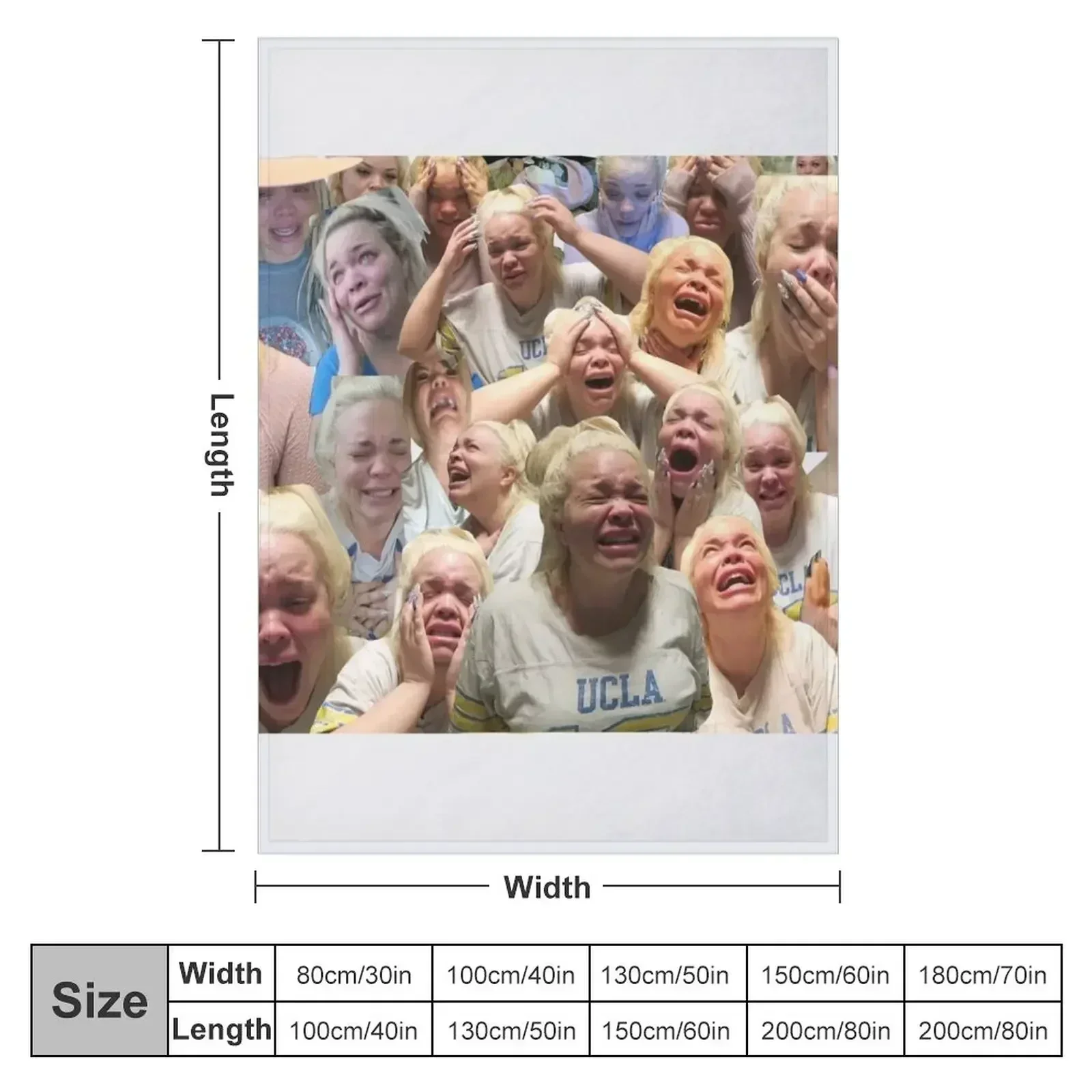 Plush одеяло Trisha Paytas Crying