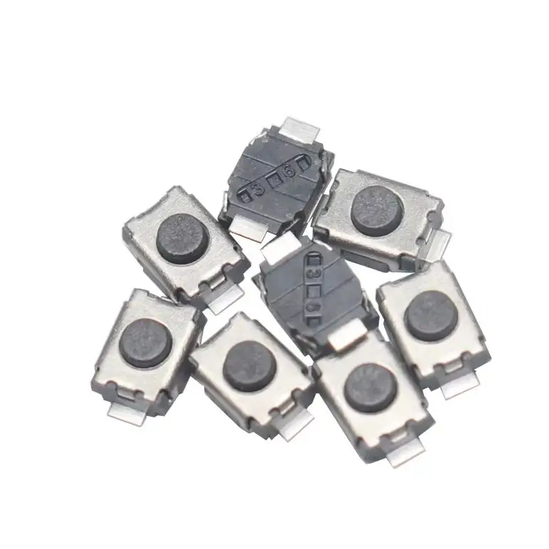 Фото 【100-20 шт.】Микропереключатели SMD 3*4*2 мм, 4-контактные тактильные кнопки, мини-кнопки 3x4x2H №1