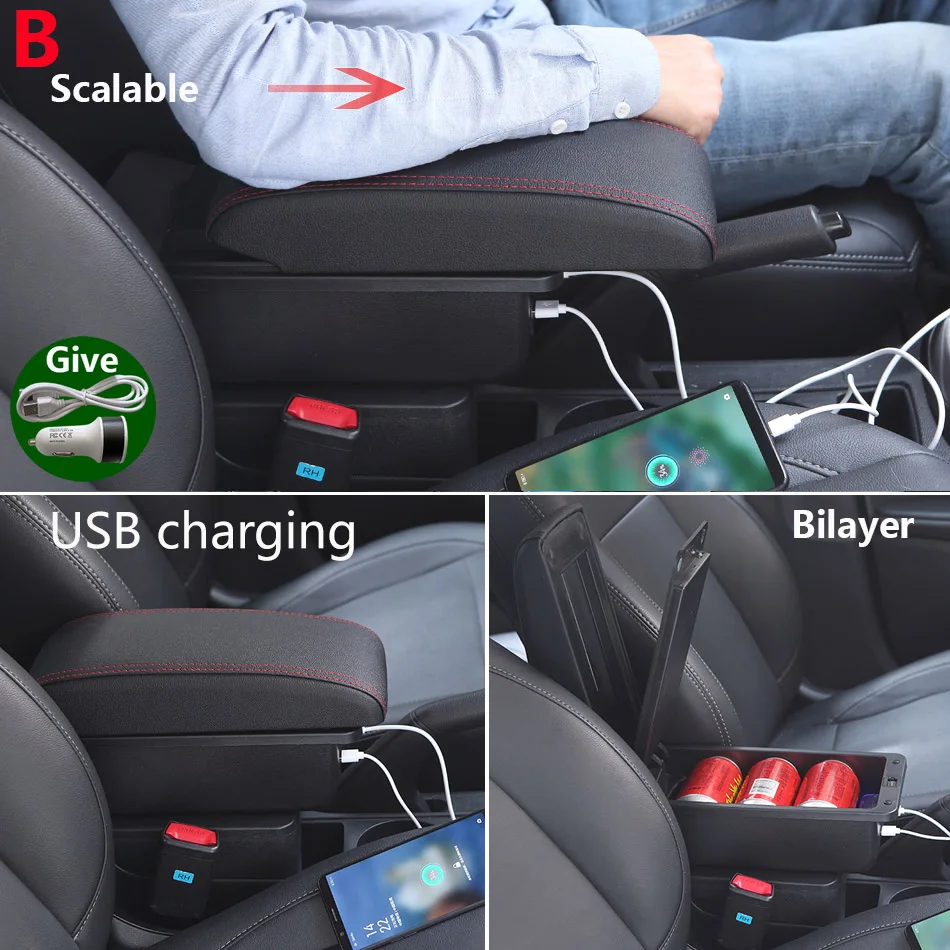 Подлокотник для Opel Corsa D подлокотник автомобиля интерьер Аксессуары автомобилей