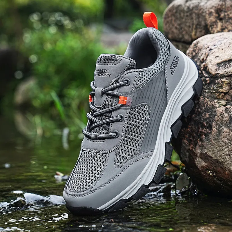 Big Size 36-46 Summer Breathable Outdoor Hiking Shoes Unisex Anti-slip Men's Climbing Sneakers Wear-resistant Men Trekking Shoes