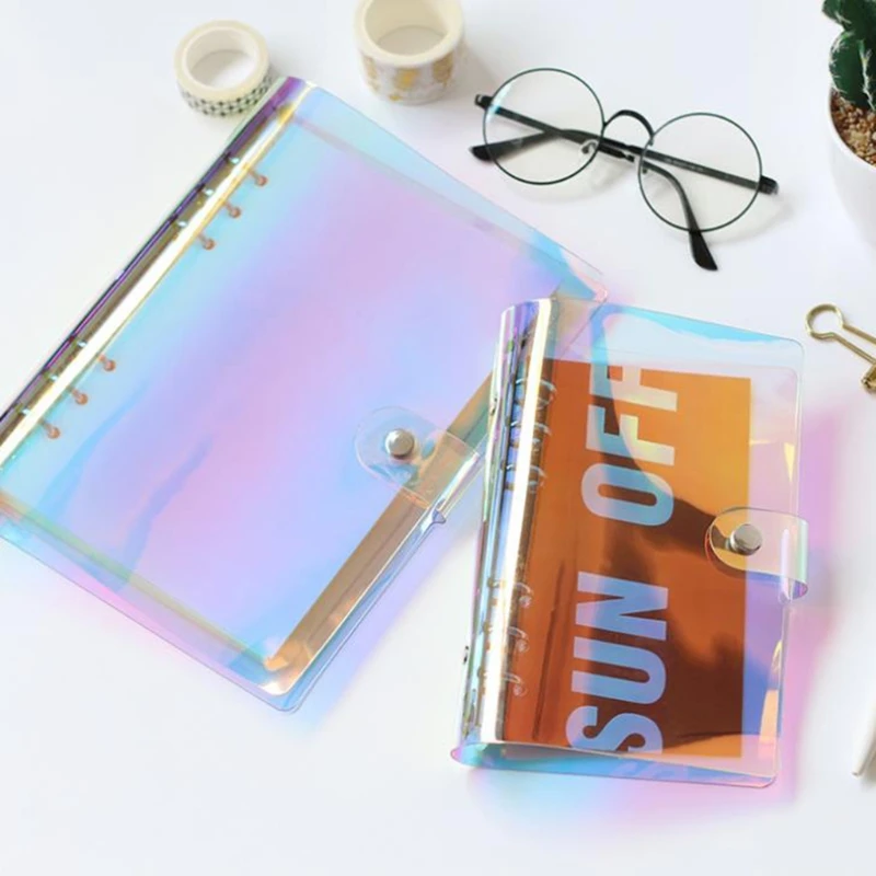 

A5 A6 6 Holes Binder Folder File Cover For Journal Note Book Diary Notepad PVC Drop Shipping