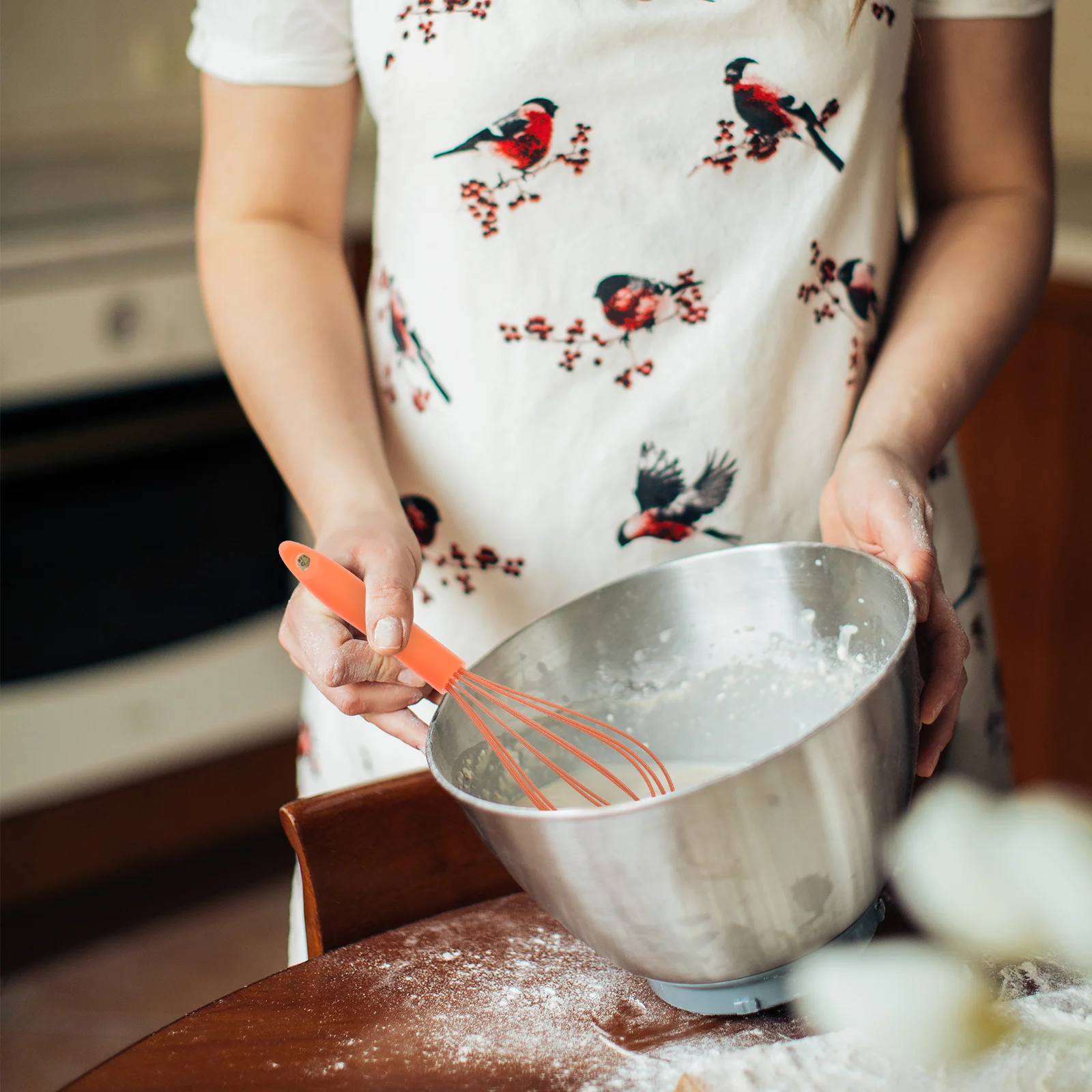 10-дюймовый ручной миксер для яиц силиконовый воздушный шар венчик вспенивания