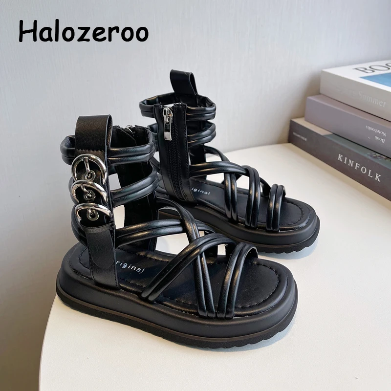 

Новинка 2022, летние детские пляжные сандалии, брендовая сетчатая обувь для маленьких девочек, детские спортивные сандалии, мягкие модные сла...