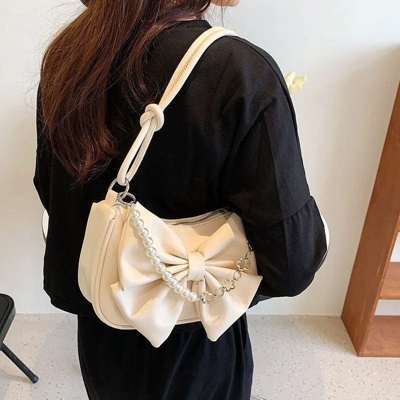 

Женские сумки тренд 2023, милая кожаная сумка на плечо с бантом, Женская Повседневная сумка Y2K, дамская сумочка, сумки с верхней ручкой для женщин kawaii