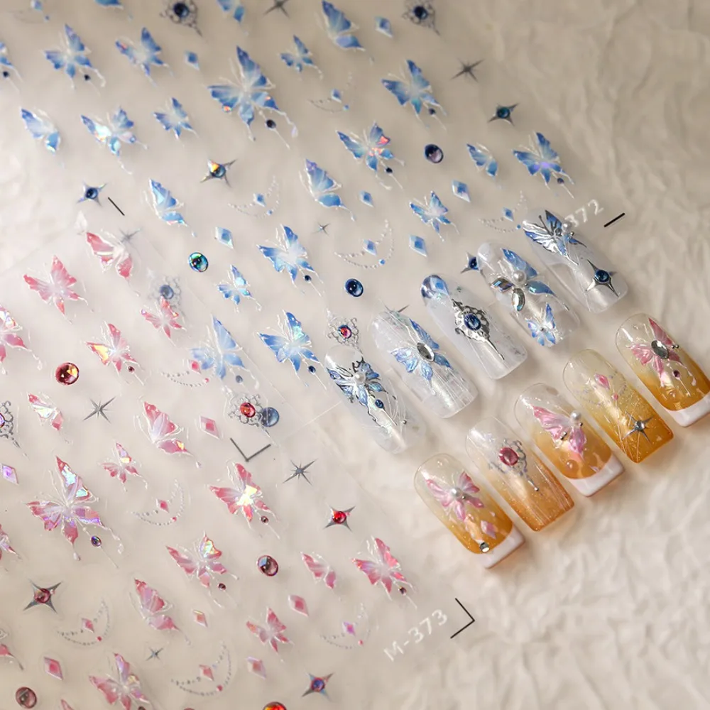 Наклейки для ногтей с цветком тюльпана лилии цветы листья цветочные украшения