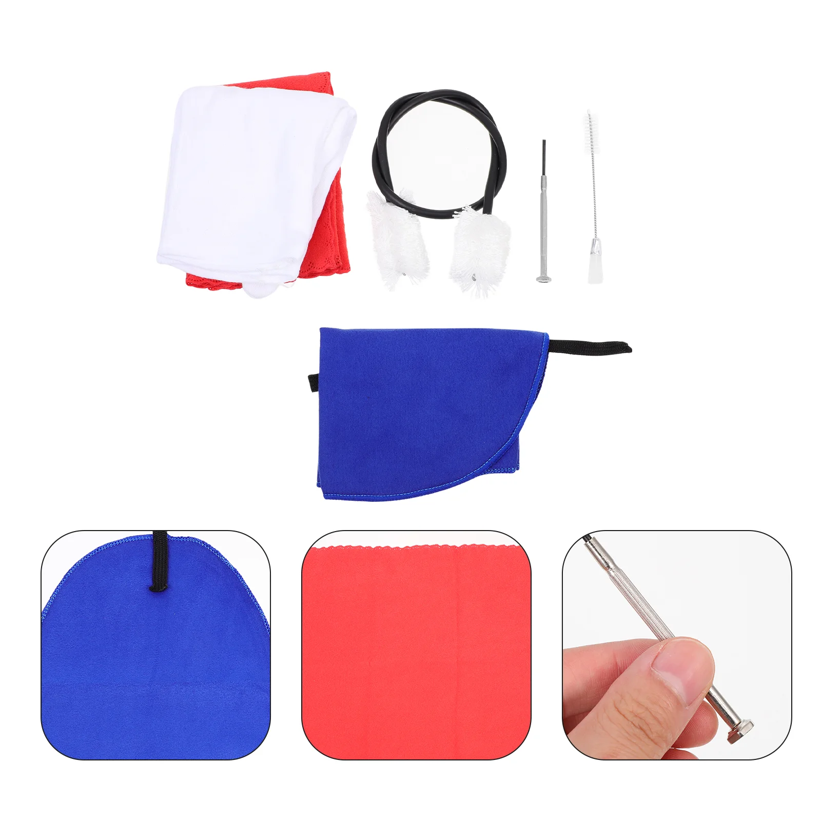 

1 set of Multifuntional Saxophone Cleaning Cloths Brushes Maintenance Supply