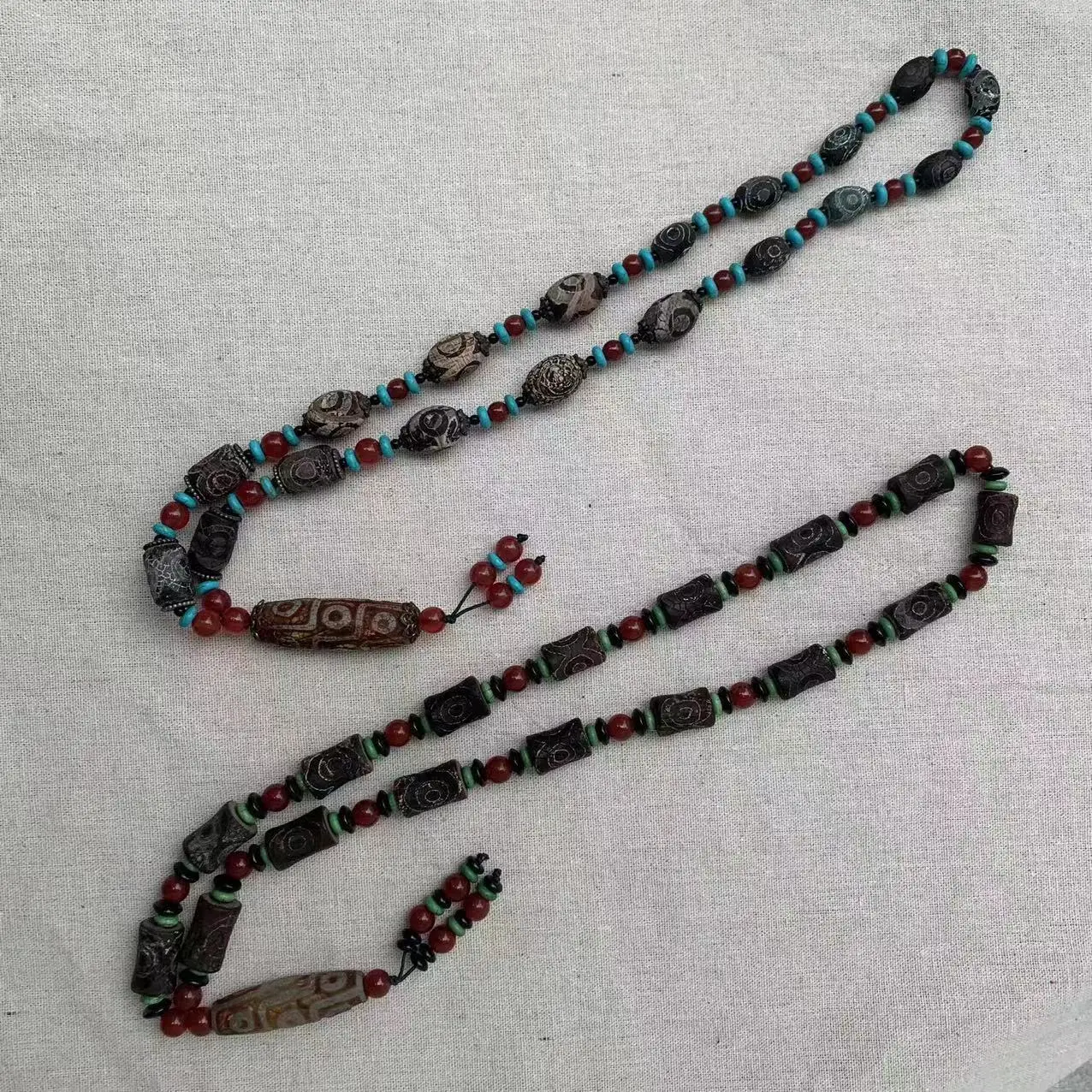 1pcs/lot Natural Rare Precious Millennium Fire Offering Dzi Beads Old Agate Pendant Necklace Amulet folk-custom gem jewelry taki