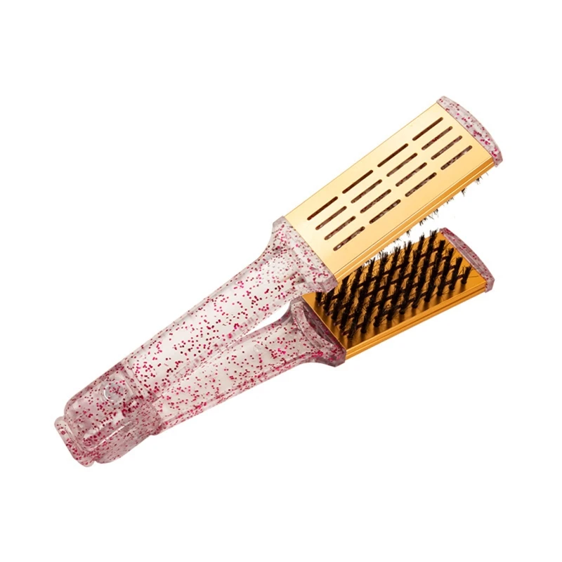 

Hair Straightening Comb Double Sided Brush Hairdressing Tool for Women Girls Home and Travel Styling