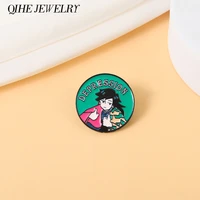 depression boy enamel pins custom anime cartoon brooches badge backpack accessories gift for women men jewelry droppshipping