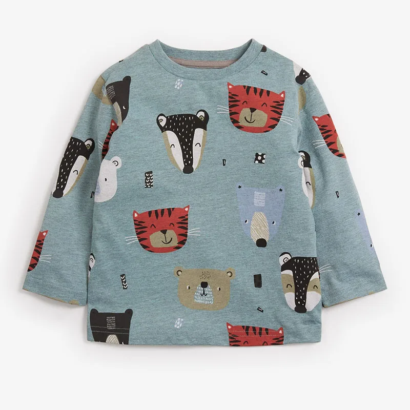 

Качественная одежда для маленьких мальчиков из 100% хлопка, Повседневная футболка с длинным рукавом, блузка, детская одежда, футболка для мал...