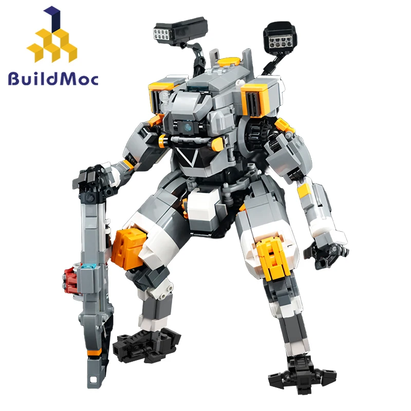 BuildMoc Titanfall Vanguard-Class FS-1041 Robot набор строительных блоков Titan Mecha игровые блоки игрушки