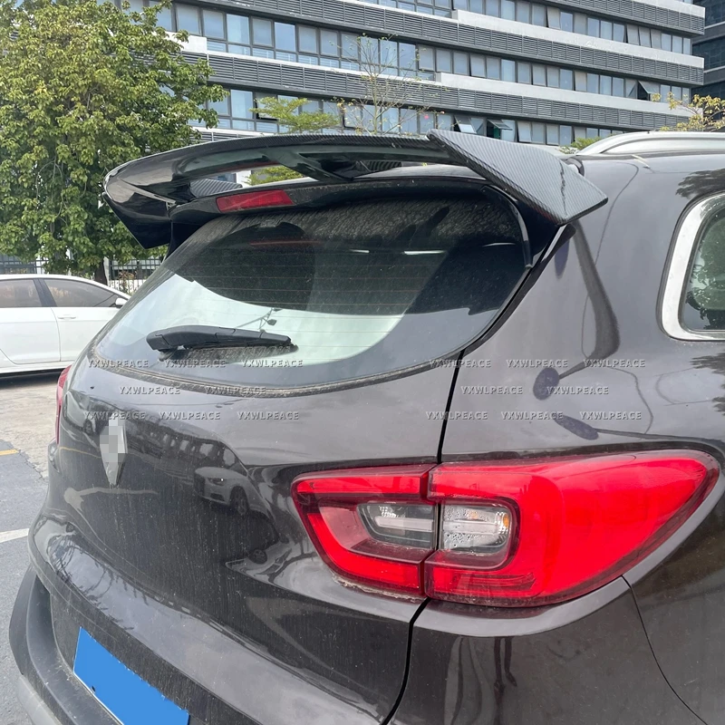 Фото Для Renault Kadjar 2015-2018, 2019 годов выпуска: задний спойлер на крышу, универсальный тип, из АБС-пластика, аксессуары для тюнинга кузова автомобиля. №4