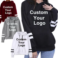 custom your logo hoodies women sweatshirt long sleeved autumn casual hooded streetwear