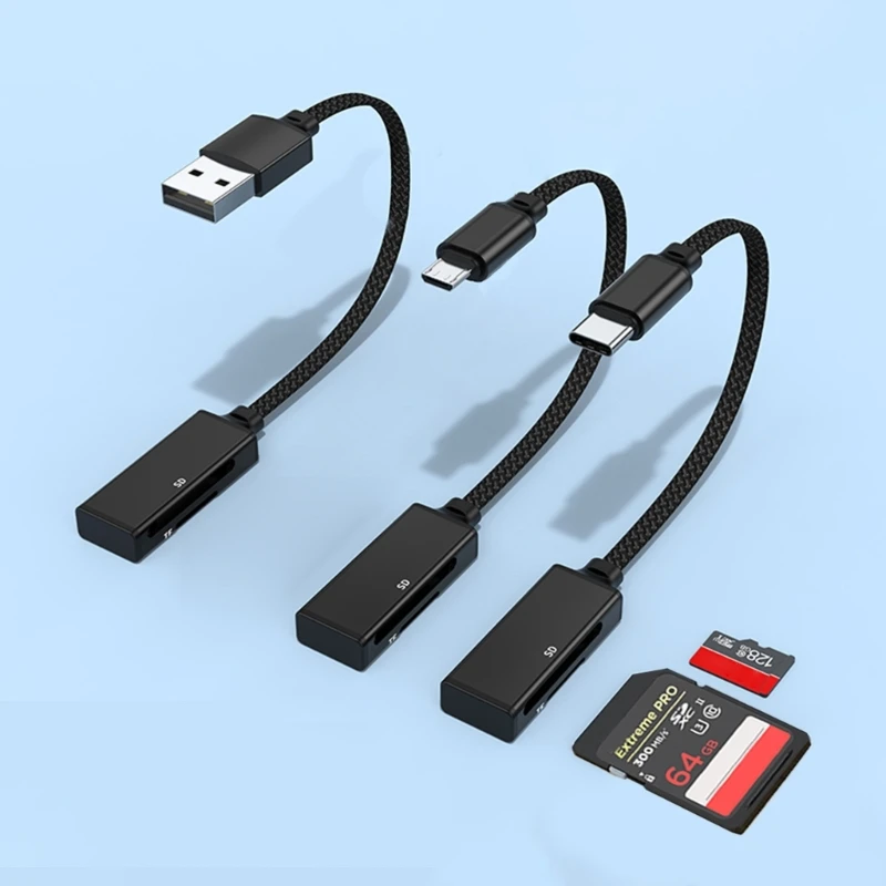 Y1UB Устройство чтения карт памяти 2 в 1 USB Type C внешних Micro TFSD