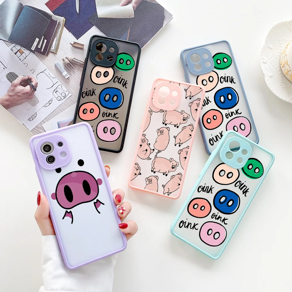 

Mi 11 Case For Xiaomi Redmi 9 10 9T 9A 9C NFC Cover Mi 11 Lite 11i 11T 10T Pro Note 10 9 Pro Hard Matte Lens Protection Funda