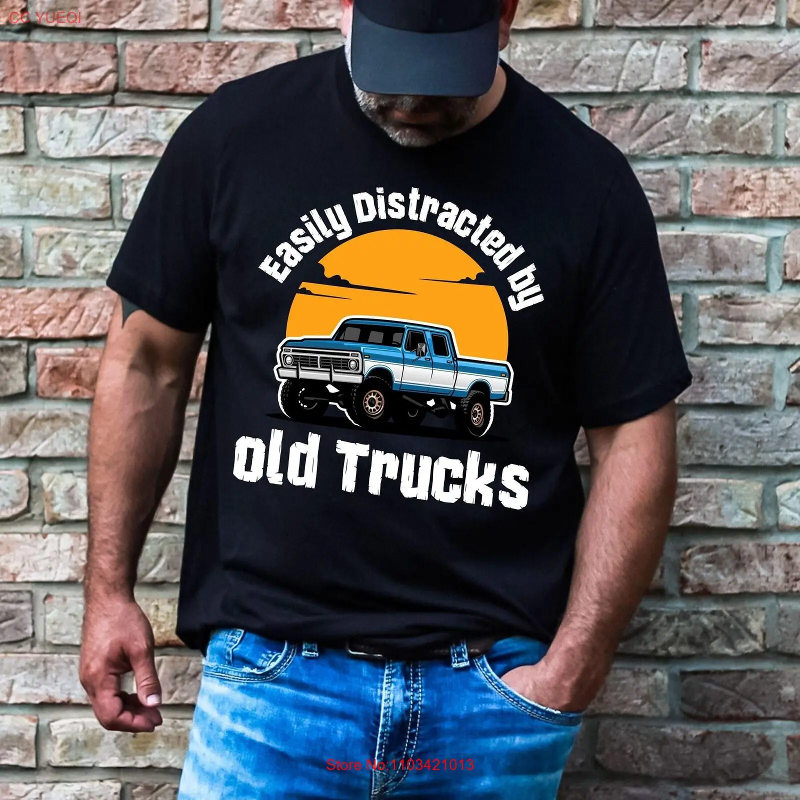 Футболка для грузовика легко отвлекающаяся футболка грузовиков тройник старого