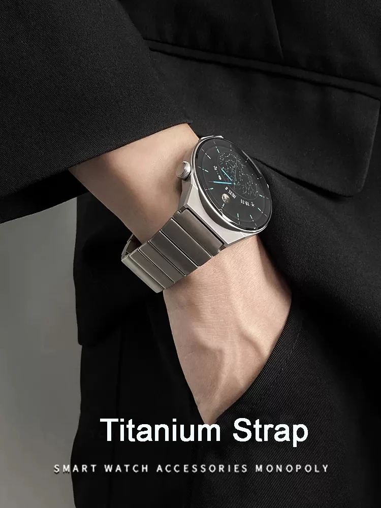 Titanium Watch Strap for Original Huawei GT 2 Pro 22mm Titanium Metal Watch Band for Huawei watch 3 GT2E EGC GT2 46mm Wrist Band