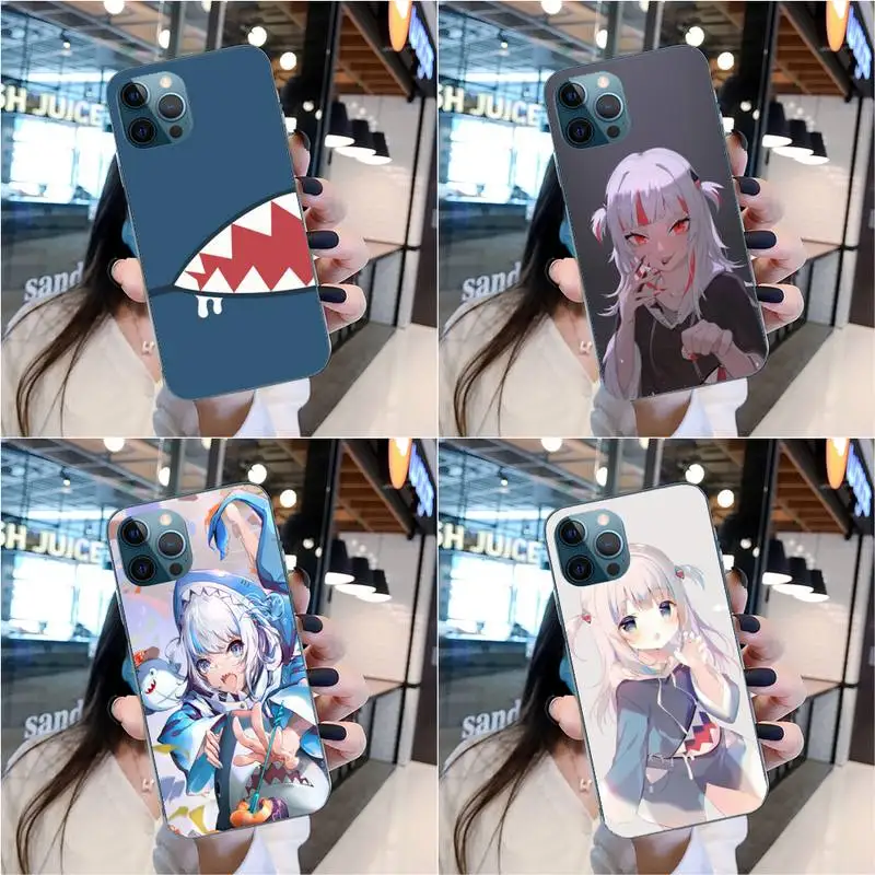 

Gawr Gura Phone Case For Iphone 7 8 Plus X Xr Xs 11 12 13 Se2020 Mini Mobile Iphones 14 Pro Max Case