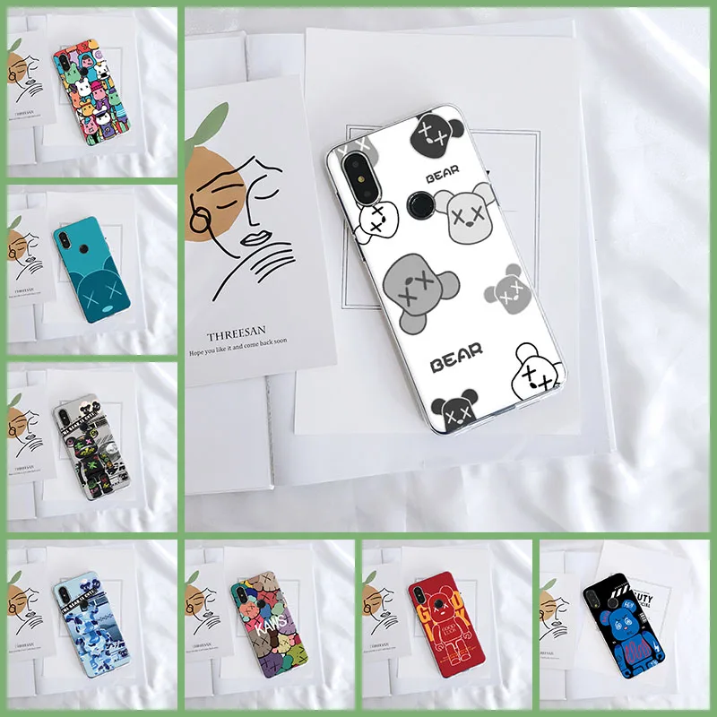 Силиконовый чехол для телефона Xiaomi Mi Mix 1 2 2S 3 мультяшный абстрактный медведь