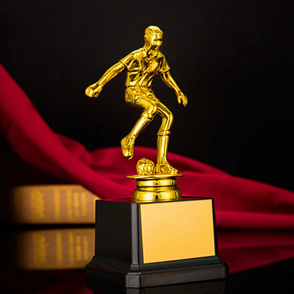 

Soccer Award Trophy Tournament Competition Trophy Goldstar Award Championship Cup Tabletop Figure for ( Golden )