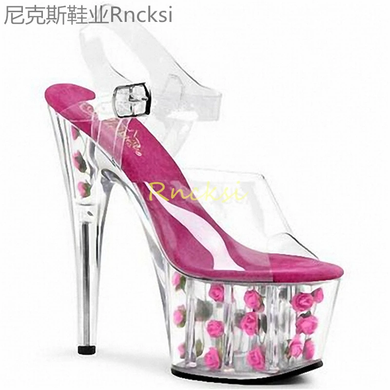 Сандалии на высоком каблуке 17 см женские туфли туфли-шпильки и сексуальные новые