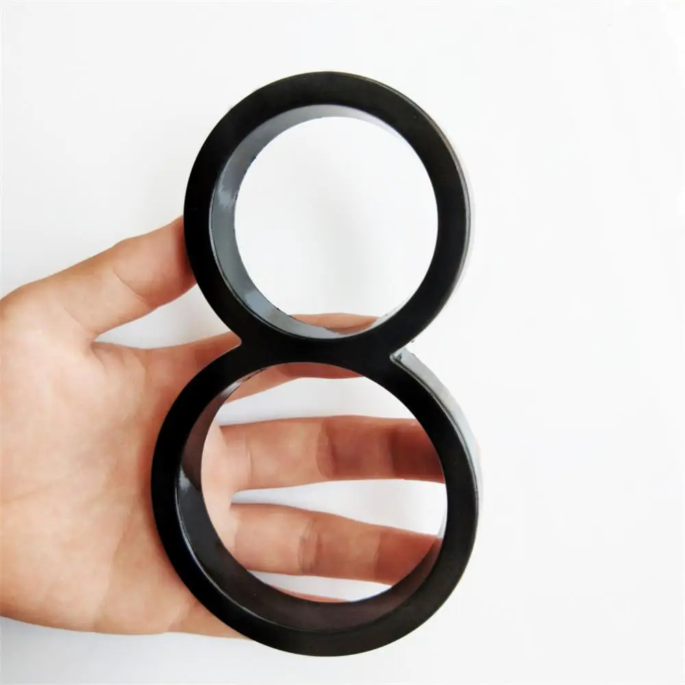 125-мм плавающие номерные буквы для дома, большие современные буквы алфавита на двери, наружный декор, адресная табличка со знаками #0-9 цвета черный.