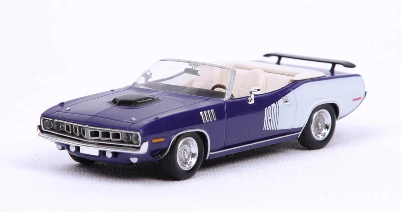 

Ricko 1:87 For Plymouth HEMI Cuda 1971 Muscle Car Convertible Classic Car Metal Plastic Resin Model Ornament Toy Gift