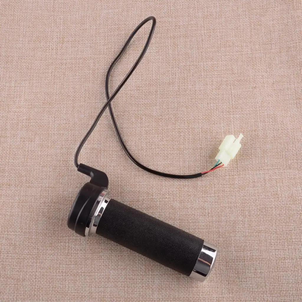 

25mm Front Right Throttle Control Twist Grip 3 Wire Fit for E-scooter Electric Bike 1-inch OD Handlebar 24V 36V 48V