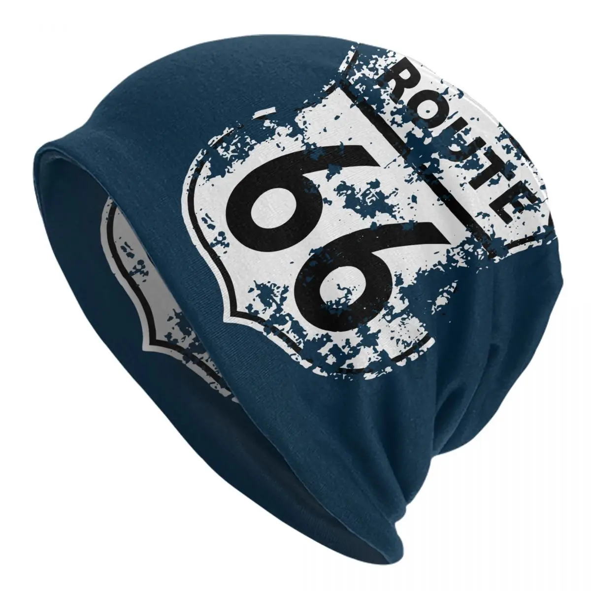 

Route 66 Road Highway Bonnet Hat Knitting Hats Goth Street Skullies Beanies Hats Men's Women's Warm Dual-use Cap