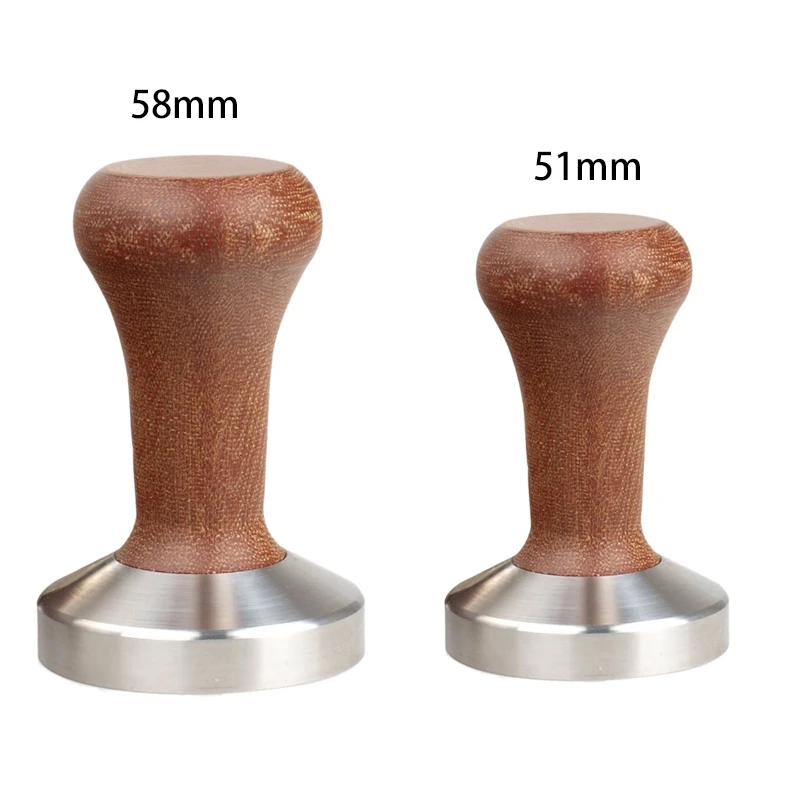 

Coffee Tamper Wooden Handle Barista Espresso Machine Grinder For Coffee And Espresso Powder Hammer,Wood Grain