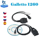 Galleto 1260 EOBDOBD2OBDII ECU Flasher 1260 ECU Chip Tuning с чипом FTDI Galletto 1260 диагностический интерфейс 1260 инструмент для настройки