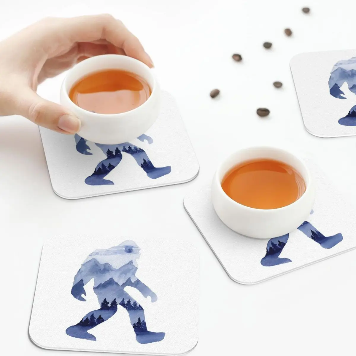 Подставки Bigfoot с дымчатым ландшафтом из силикона кухонные подставки