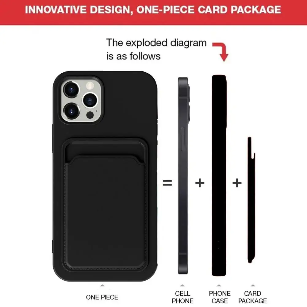 Чехол для Apple IPhone 15Pro / IPhone 15Pro Max, футляр с отделением для карт, мягкий ударопрочный чехол из ТПУ, J2M3